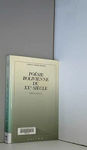 9782882130020: Poesie bolivienne du xxe siecle