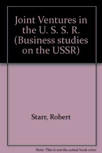 Joint Ventures In The Ussr (9782883160019) by Robert Starr; Sally March