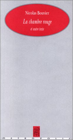 Stock image for La Chambre rouge et autre texte for sale by Ammareal
