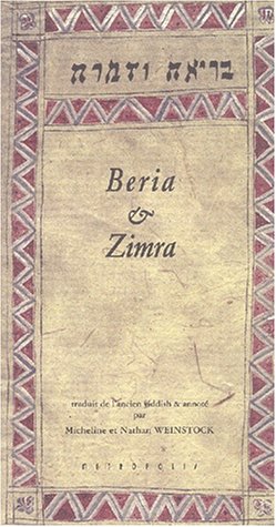 Imagen de archivo de Beria et Zimra [Paperback] Weinstock, Nathan a la venta por LIVREAUTRESORSAS