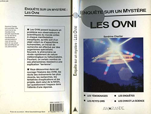 Beispielbild fr Enqute Sur Un Mystre : Les Ovni zum Verkauf von RECYCLIVRE