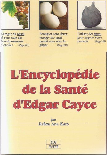 9782884240208: L'encyclopédie de la santé d'Edgar Cayce