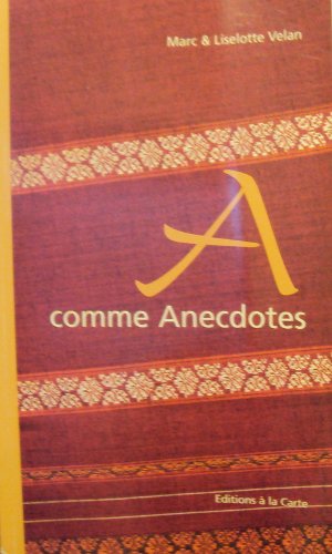 Stock image for A comme Anecdotes / A wie Anekdoten for sale by medimops