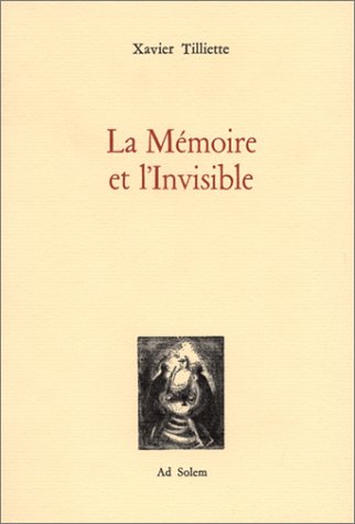 9782884820080: La Mmoire et l'Invisible