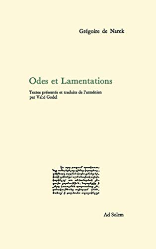 9782884820240: Odes et Lamentations