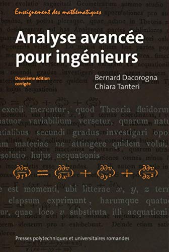 9782889150359: Analyse avance pour ingnieurs