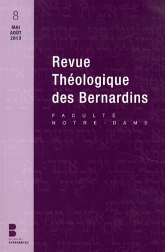 9782889182206: Revue theologique des bernardins n8