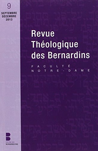 Stock image for Revue theologique des bernardins n9 [Broch] Collge des Bernardins for sale by BIBLIO-NET