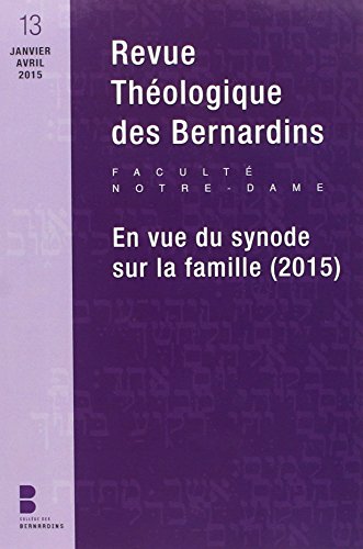Stock image for Revue theologique des bernardins n13 for sale by Ammareal