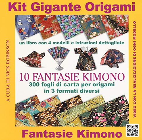 9782889350537: Kit gigante origami. 10 fantasie kimono. Con gadget