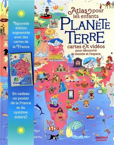 9782889572953: Plante Terre - Atlas pour les enfants - Cartes et vidos pour dcouvrir le monde et l'espace