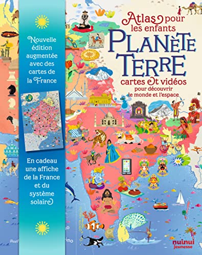 Stock image for PLANTE TERRE - ATLAS POUR LES ENFANTS (COLL. VOYAGE AUTOUR DU MONDE): Avec un poster de la France et du systme solaire inclus for sale by medimops