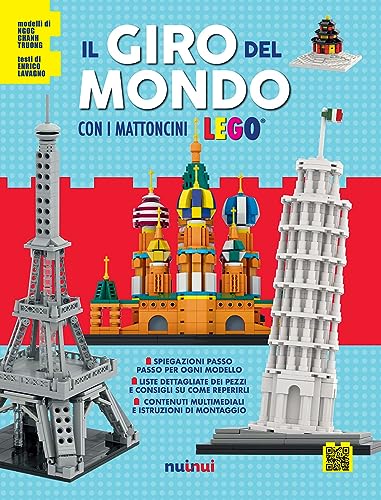 Stock image for Il giro del mondo con i mattoncini Lego. Attivit creative. Ediz. a colori for sale by libreriauniversitaria.it