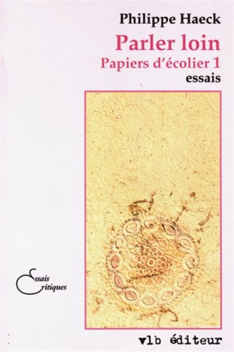 Stock image for PARLER LOIN-PAP.D'ECOLIER 1 for sale by Better World Books Ltd