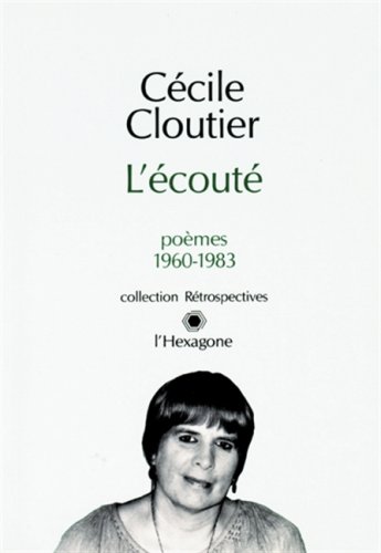 9782890062450: L'cout - pomes 1960-1983