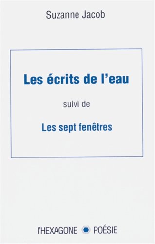 9782890065536: Les ecrits de l'eau