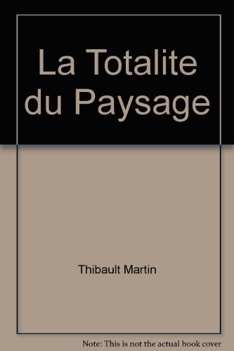 Stock image for La totalit du paysage for sale by Les mots en page