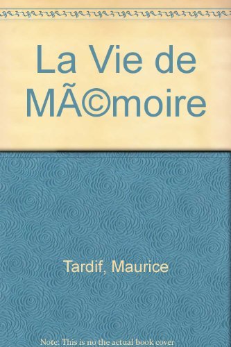 Beispielbild fr La Vie De Memoire: Carnets, chutes, rappels zum Verkauf von Zubal-Books, Since 1961