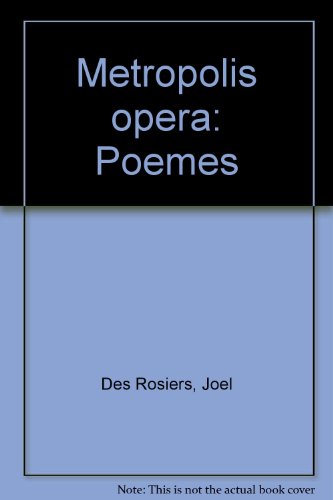 Stock image for Metropolis opera for sale by Tiber Books