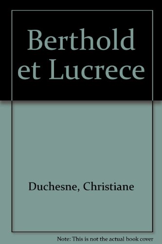 9782890376762: Berthold et lucrece