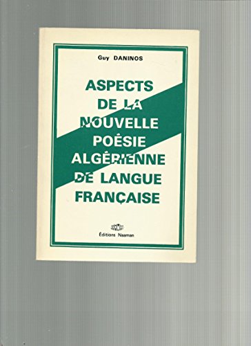 9782890402058: Aspects de la nouvelle posie algrienne de langue franaise