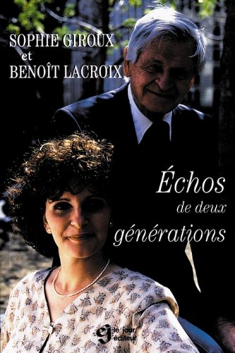 Imagen de archivo de Echos de Deux Generations a la venta por Better World Books