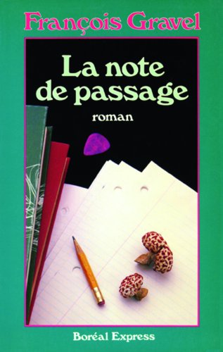 Stock image for La note de passage for sale by Les mots en page