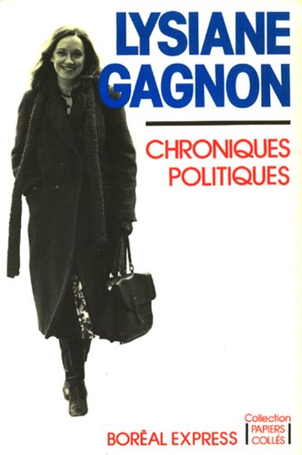 Beispielbild fr Chroniques Politiques zum Verkauf von Better World Books Ltd