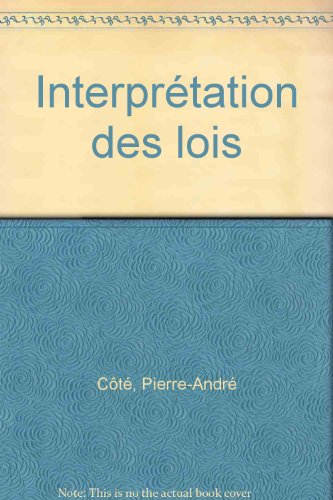 Interpretation Des Lois