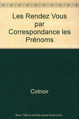 Beispielbild fr Rendez-vous par correspondance zum Verkauf von Librairie La Canopee. Inc.