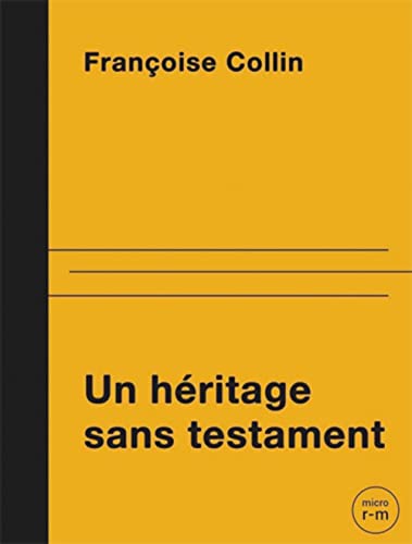 Stock image for Un H ritage sans testament for sale by Librairie A LA PAGE