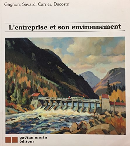 Stock image for L'Entreprise et son environnement for sale by Better World Books
