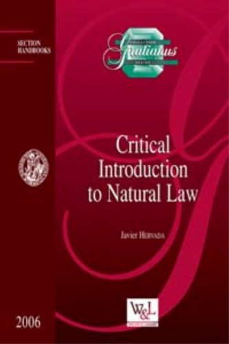 9782891277761: Critical Introduction to Natural Law