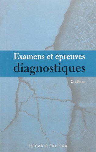 Beispielbild fr Examens and preuves Diagnostiques zum Verkauf von Books Unplugged