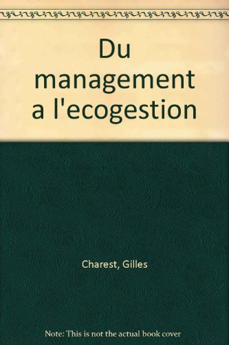 Beispielbild fr Du Management  L'cogestion zum Verkauf von Better World Books Ltd