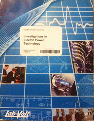 9782892895506: Investigations in Electric Power Technology, Student Manual, 3rd