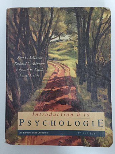 9782893102092: Introduction a la Psychologie