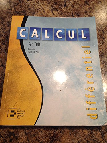 9782893773193: calcul differentiel