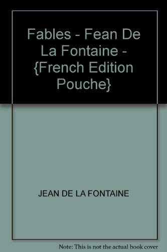 9782893934488: Fables - Fean De La Fontaine - {French Edition Pouche}