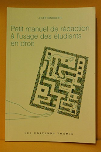 Imagen de archivo de Petit Manuel de Rdaction  L'usage des tudiants en Droit a la venta por Better World Books