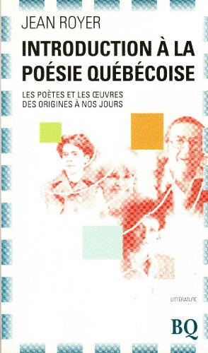 9782894060292: Introduction a la poesie quebecoise