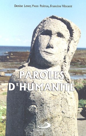 Stock image for paroles d'humanit for sale by Better World Books