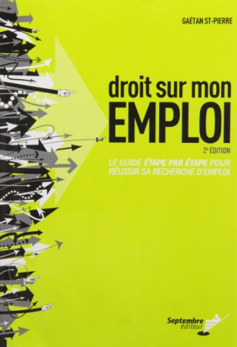 Stock image for DROIT SUR MON EMPLOI 2E D. for sale by Librairie La Canopee. Inc.
