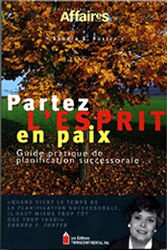 Stock image for PARTEZ L'ESPRIT EN PAIX for sale by Better World Books