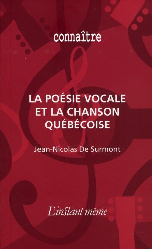 9782895020059: La poesie vocale et la chanson quebecoise
