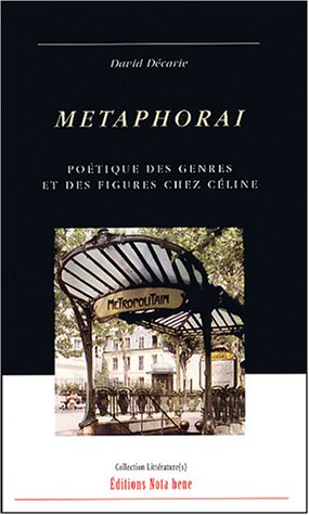 Beispielbild fr METAPHORAI zum Verkauf von Librairie La Canopee. Inc.
