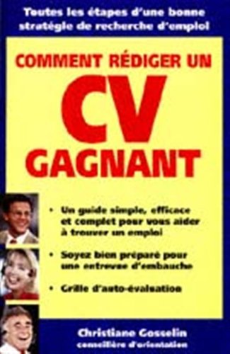 Beispielbild fr Comment rediger un cv gagnant zum Verkauf von Better World Books