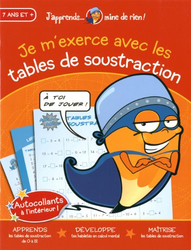 9782895955078: je m'exerce avec les tables de soustraction