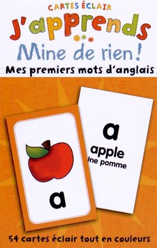 9782895958109: J'apprends mine de rien ! : Mes premiers mots d'anglais (Cartes clair)