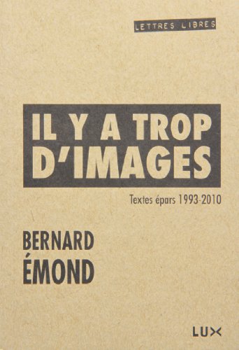 Stock image for Il y a trop d'images: Textes pars, 1993-2010 for sale by Better World Books